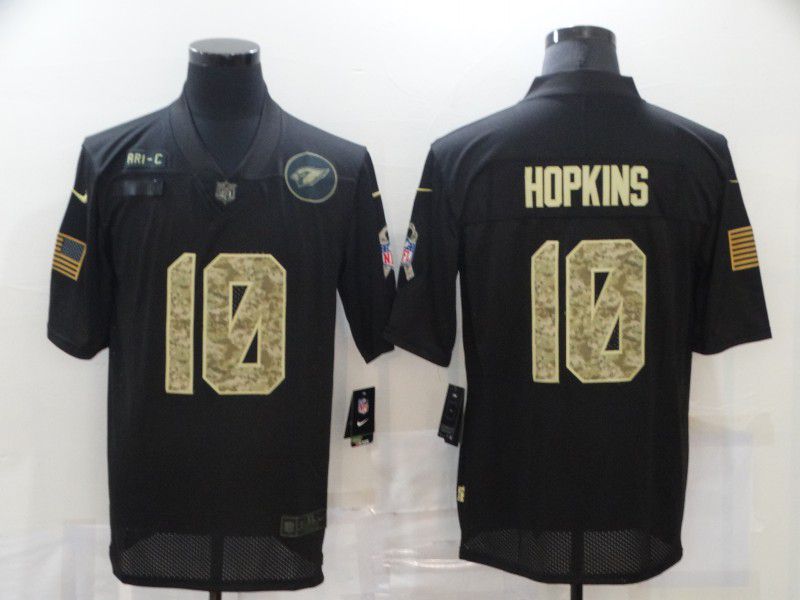 Men Arizona Cardinals #10 Hopkins Black Camo Lettering 2020 Nike NFL Jersey